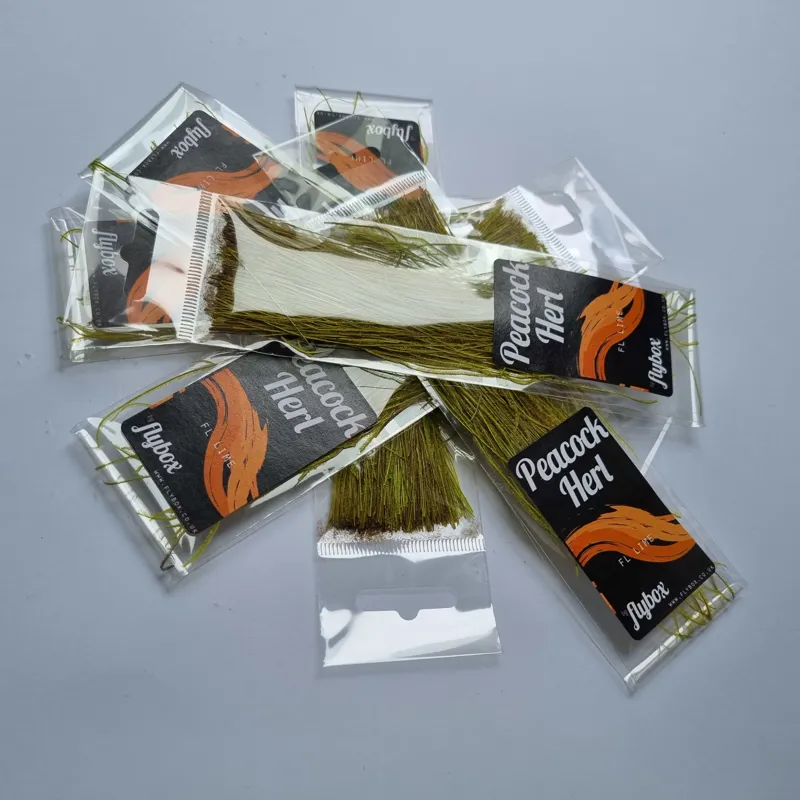 Flybox Peacock Herl Fl.Lime-1